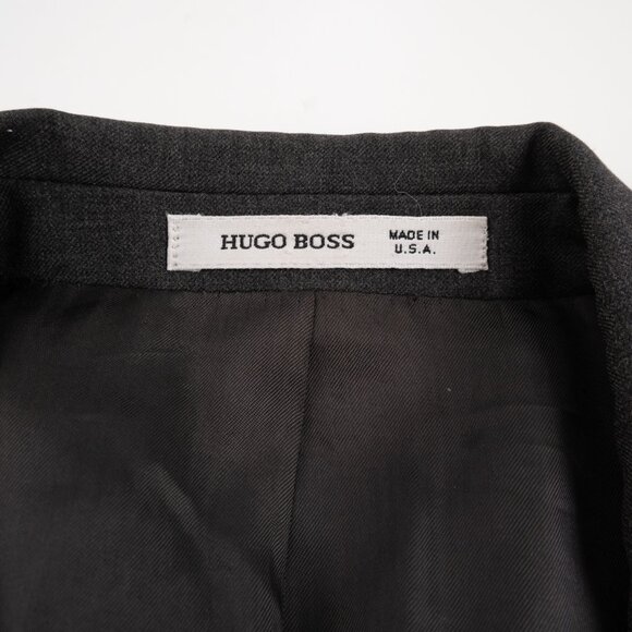 HUGO BOSS Loro Piana Super 100's charcoal grey wool blazer 42L - Picture 7 of 11